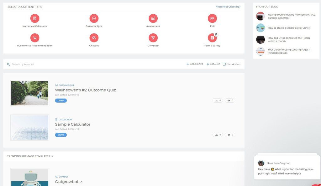 outgrow review